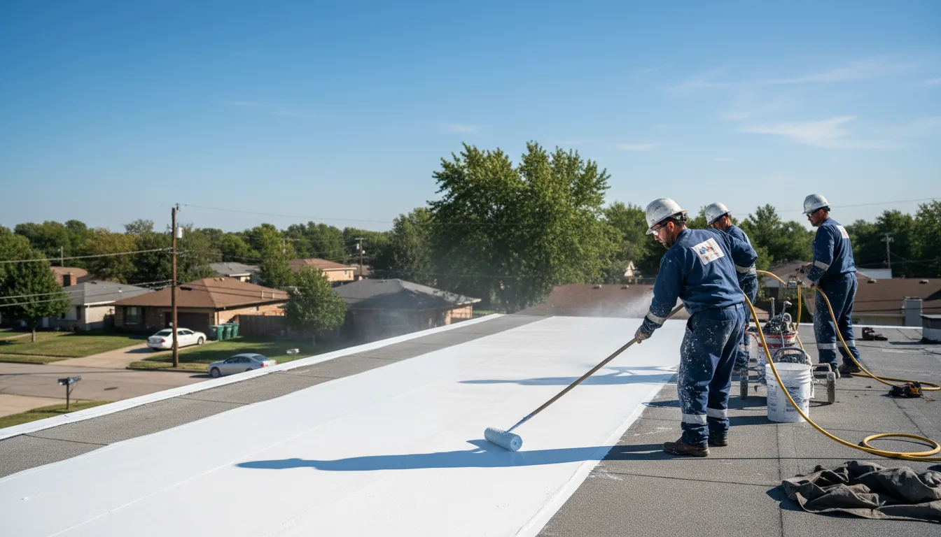 Commercial roof coating in Tillar, AR near me
